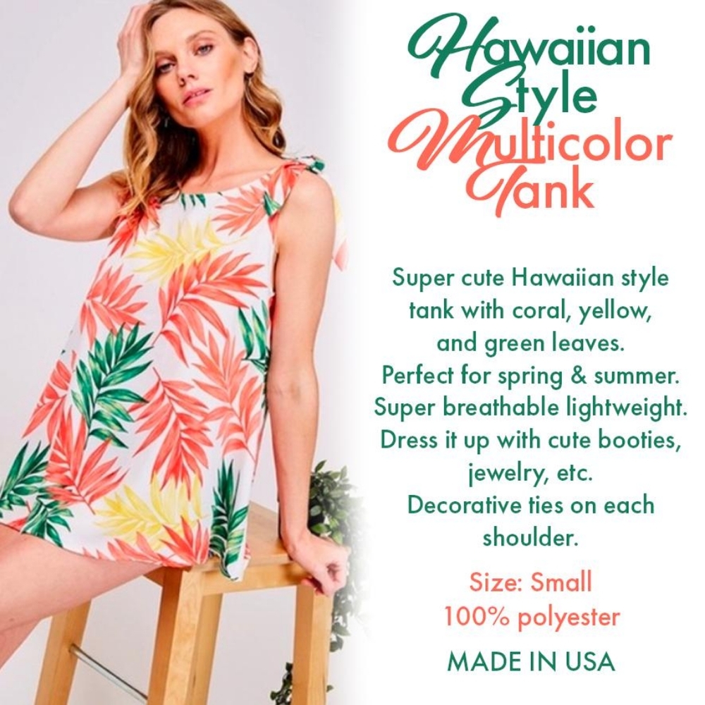 Hawaiian Style Multicolor Tank